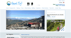Desktop Screenshot of mountfujiadventure.com